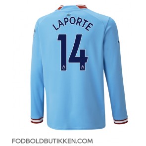 Manchester City Aymeric Laporte #14 Hjemmebanetrøje 2022-23 Langærmet